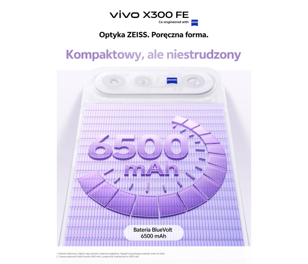 vivo X300 FE 5G 12/512GB 120Hz Fiolet BOX Zestaw fotograficzny - 1523364 - zdjęcie 13